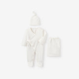 Organic Cotton Pointelle 2 Piece Preemie Layette Set