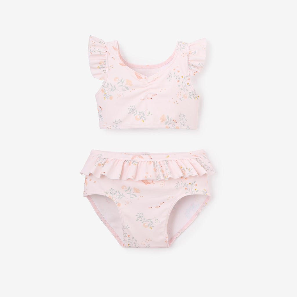 Pale Pink Sea Magic Baby Ruffle 2 Pc Swimsuit