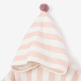 Pale Pink Cabana Stripe Terry Poncho