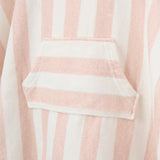 Pale Pink Cabana Stripe Terry Poncho