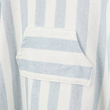 Pale Blue Cabana Stripe Terry Poncho