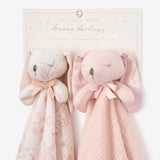 Pink "Sleepy Pals" Blankies 2 Pack