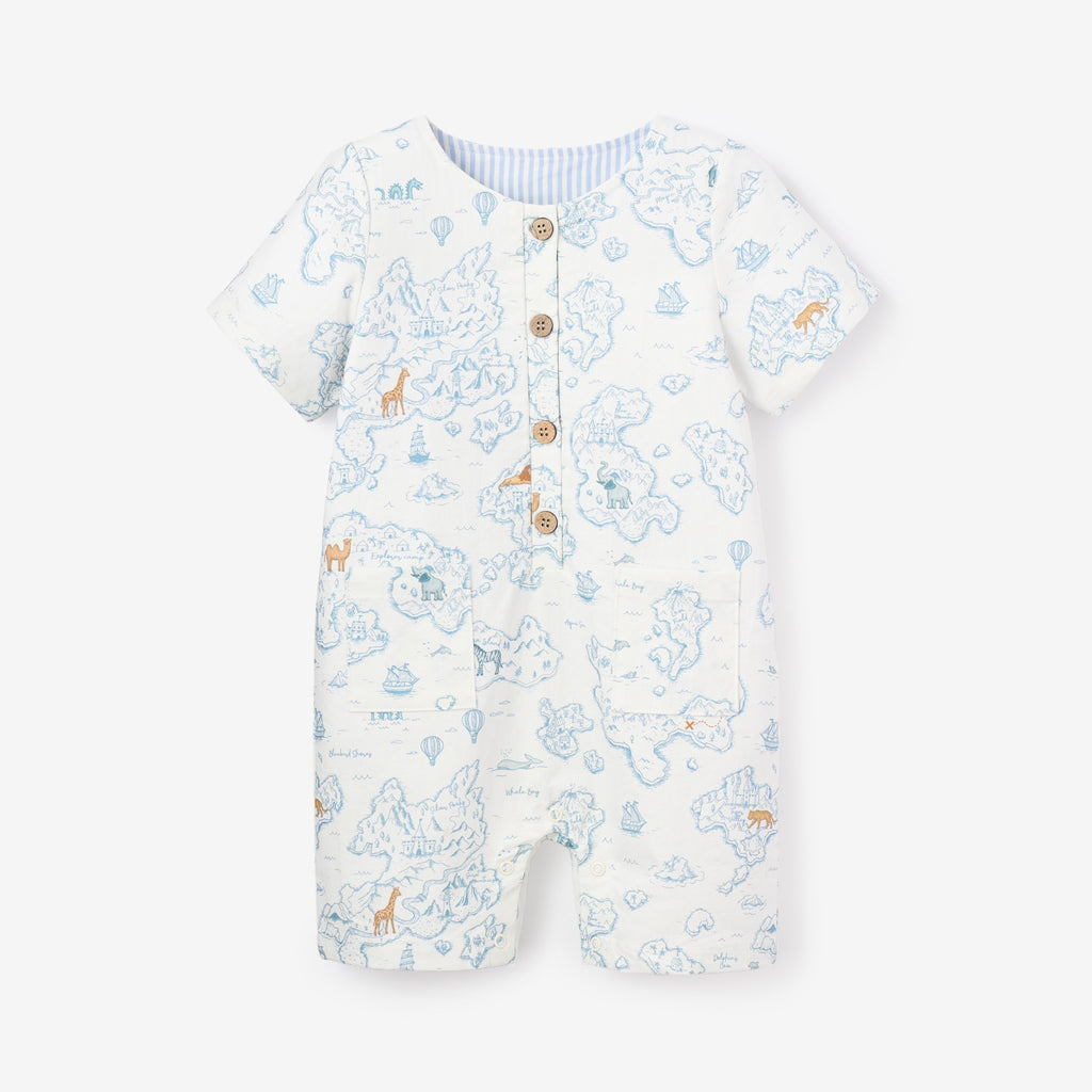 Cotton Map Print Shortall