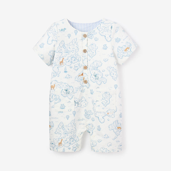 Cotton Map Print Shortall