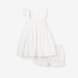 Eyelet Lace Ruffle Dress