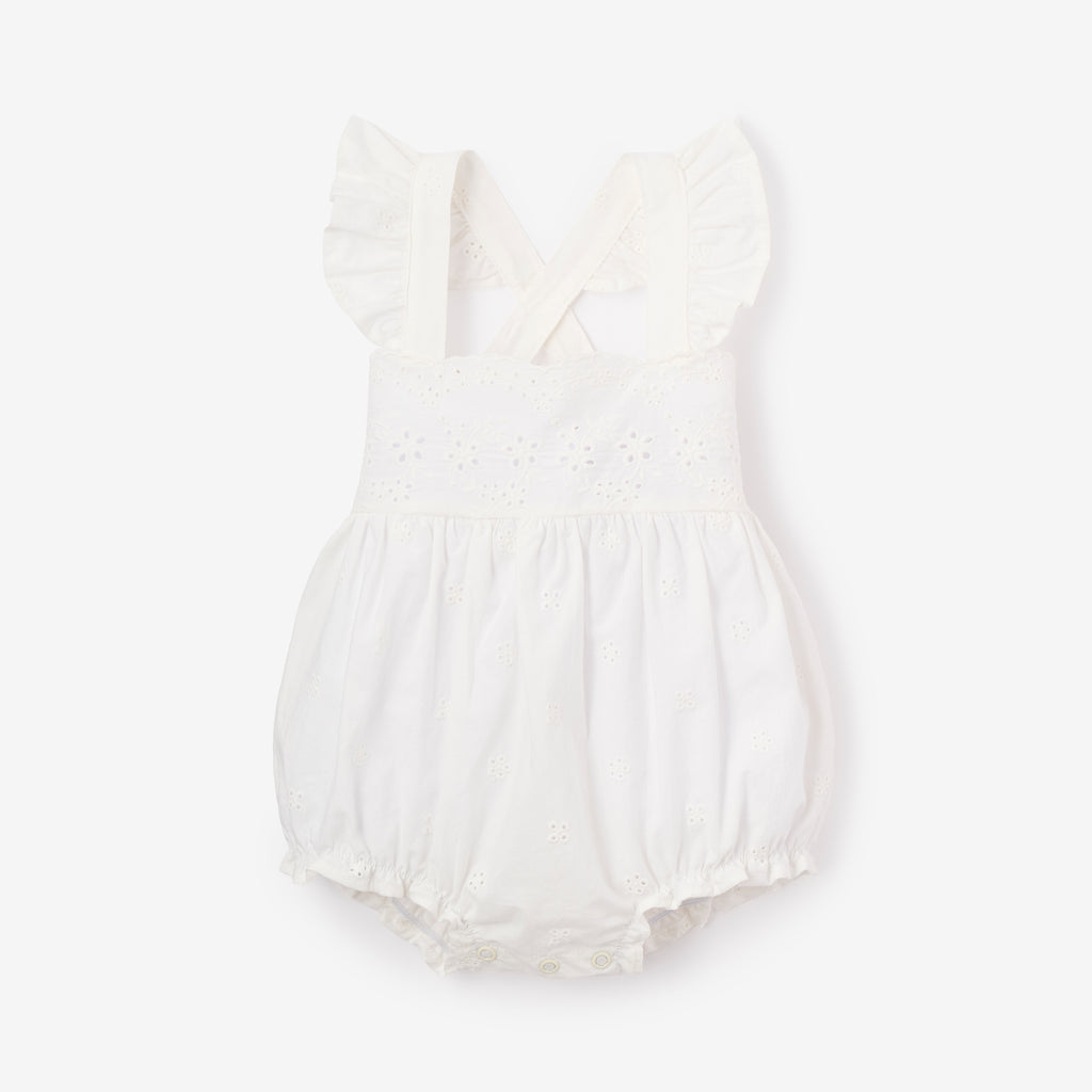 Eyelet Lace Ruffle Sunsuit