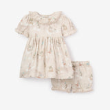 Birthday Print Organic Cotton Muslin Dress