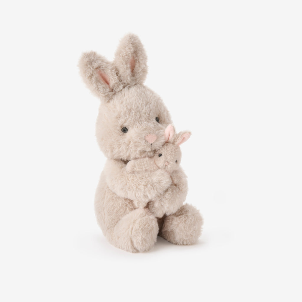 Mama + Baby Bunny Plush Toy Set