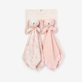 Pink "Sleepy Pals" Organic Security Blanket Set