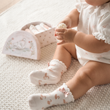 Swan Non-Slip Baby Socks 6 PK