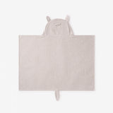 Gray Wolf Hooded Baby Bath Wrap