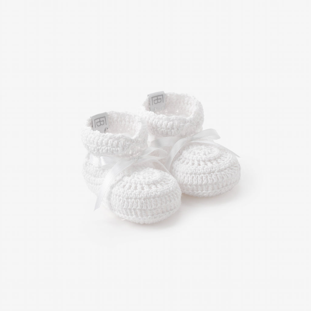 Christening Hand Crocheted Baby Booties
