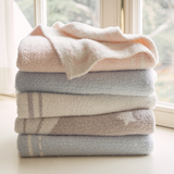 Taupe Hot Air Balloon Feather Knit Baby Blanket