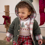 Velvet/Winter Tartan Reversible Coat