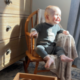 Wolf Knit Baby Jumpsuit