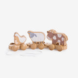 Farm Animal Wooden Pull Toy