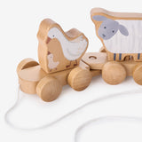 Farm Animal Wooden Pull Toy
