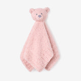 Feather Knit Pink Bear Security Blanket