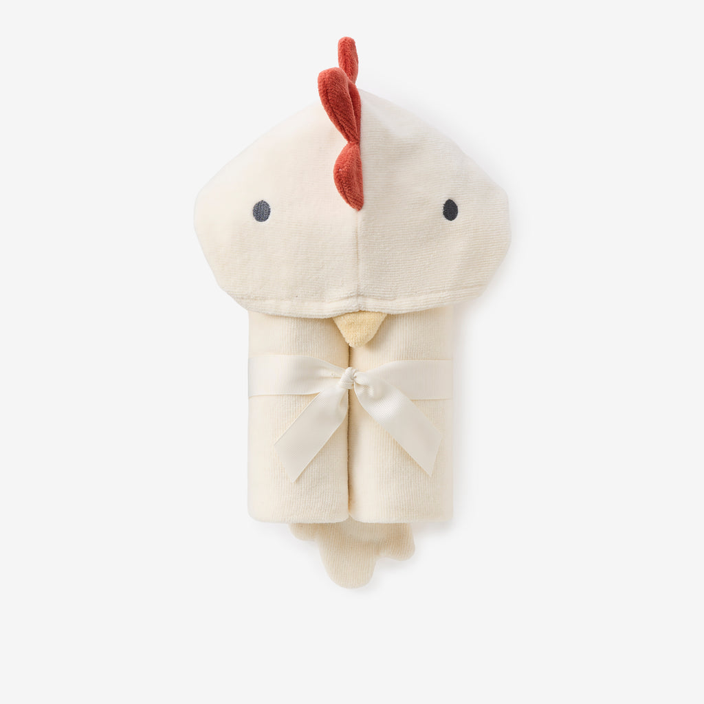 Rooster Hooded Baby Bath Wrap