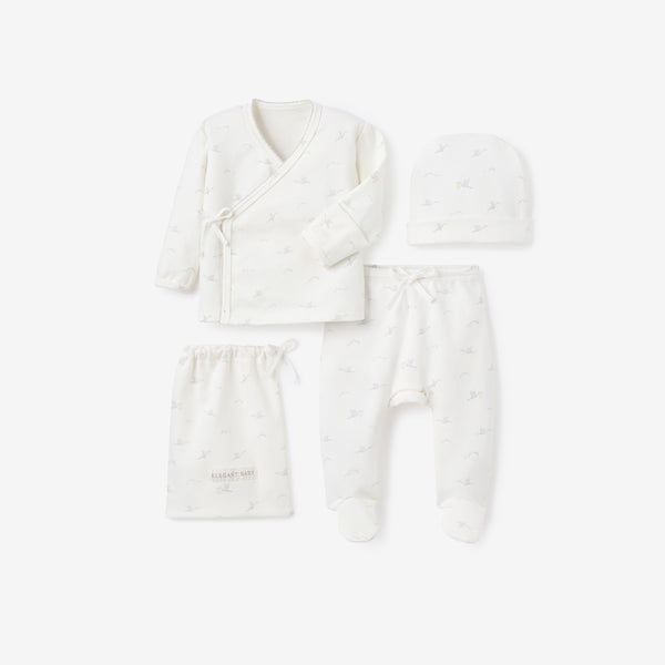 Stork Double Layered Cotton Layette Set
