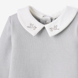 Stork Double Layered Embroidered Jumpsuit