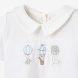 Dreamscape Embroidered Shirt & Seersucker Short Set