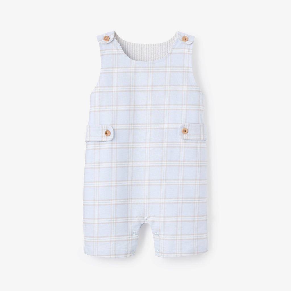 Blue Gray Plaid Jon Jon