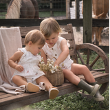 Petite Farmstead Organic Cotton Sunsuit