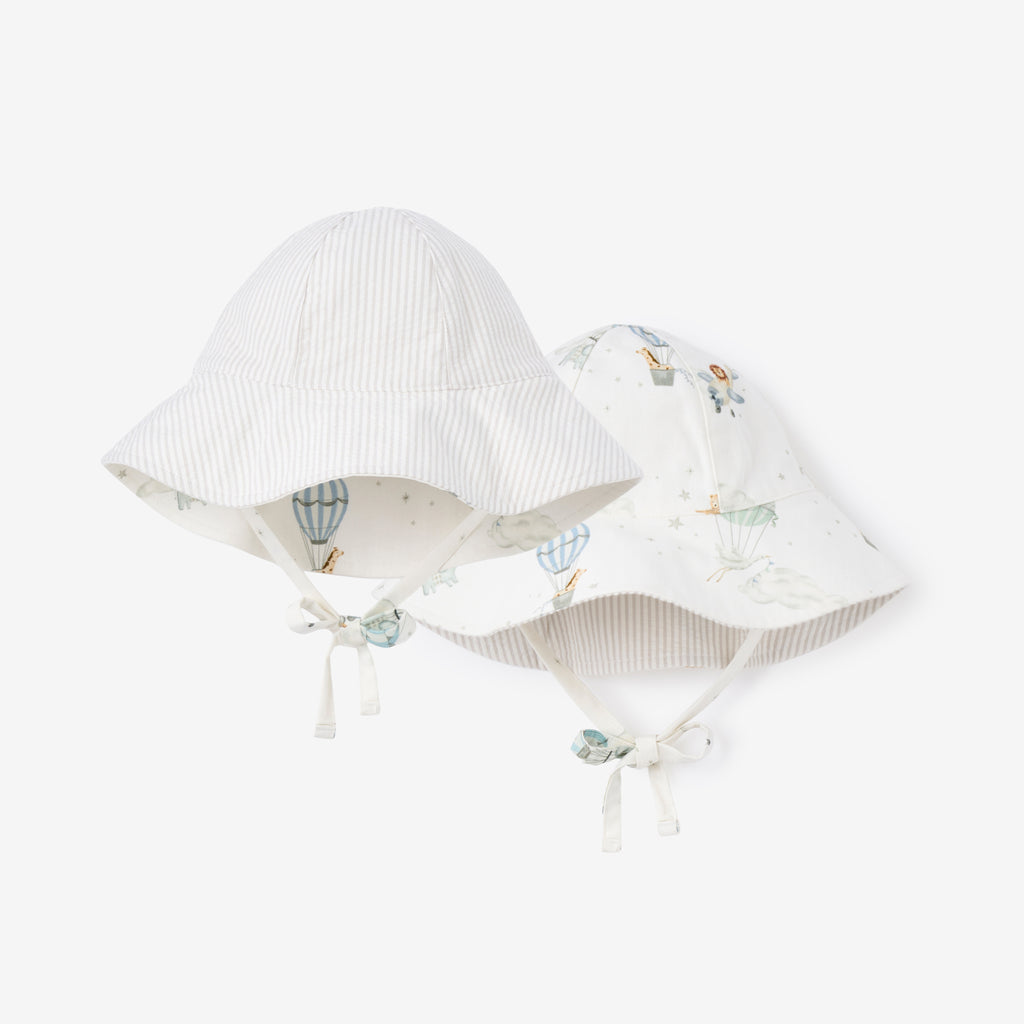 Up & Away/Seersucker Reversible Sunhat