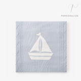 Nautical Cotton Cable Knit Blanket