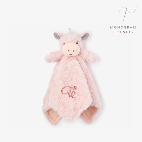 Pink Unicorn Baby Security Blanket