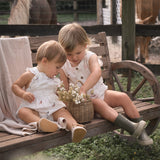 Petite Farmstead Organic Cotton Sunsuit