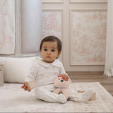 Pink Bow Double Knit Peter Pan Collar Jumpsuit