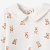 Teddy Bear Double Layered Collar Jumpsuit