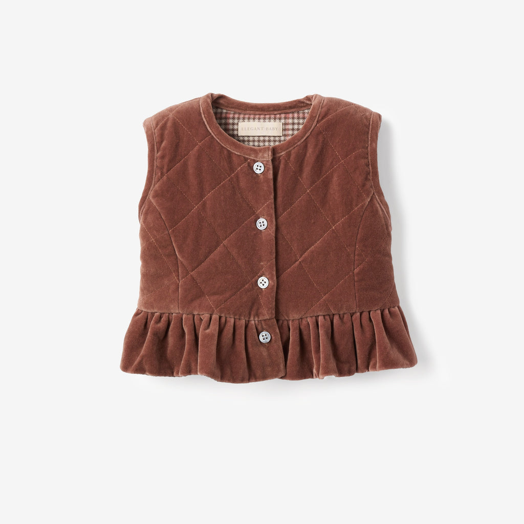 Reversible Velveteen & Plaid Vest