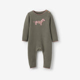 Dog Knit Baby Jumpsuit