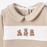Teddy Bear Houndstooth Jumpsuit