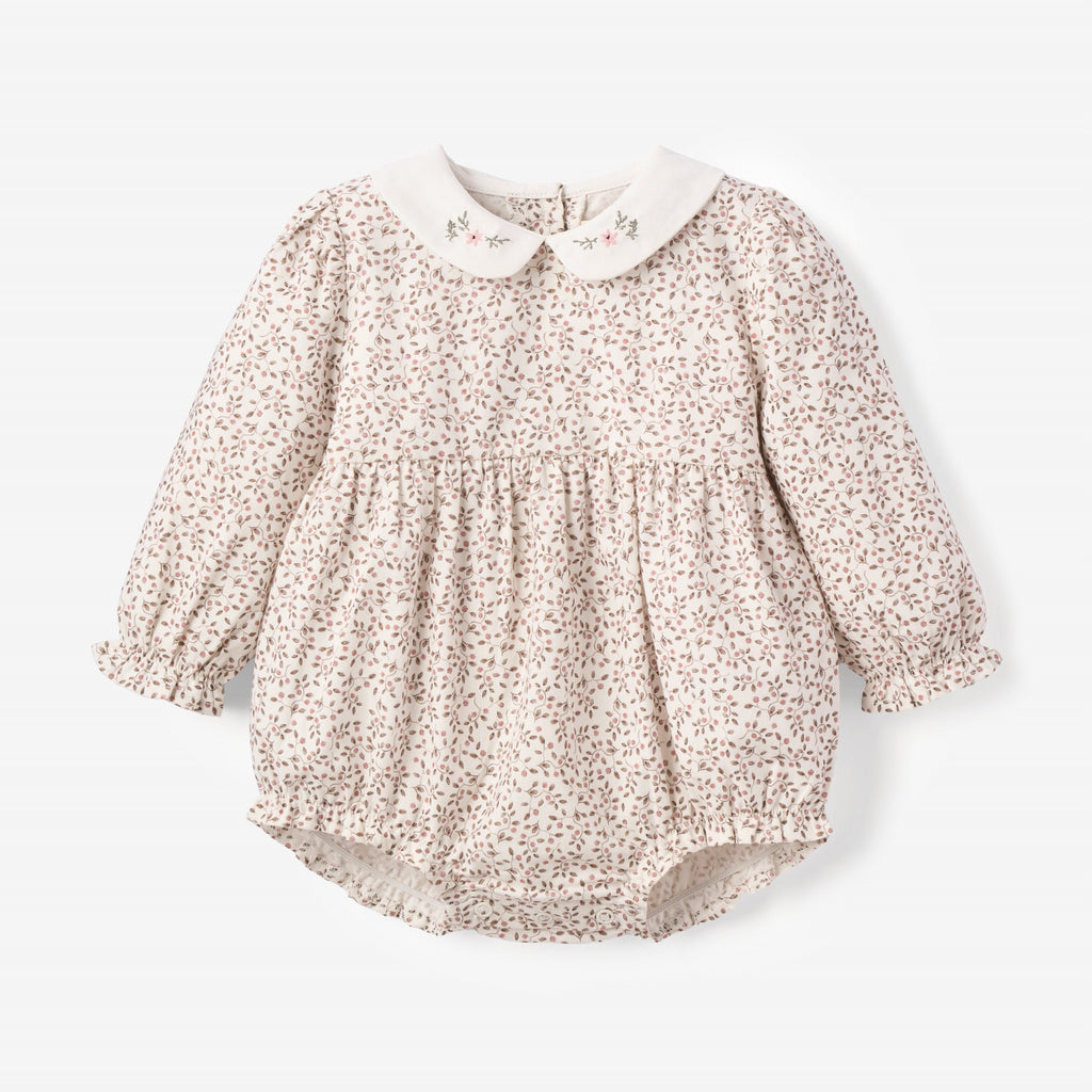 Berry Vines Embroidered Collar Bubble