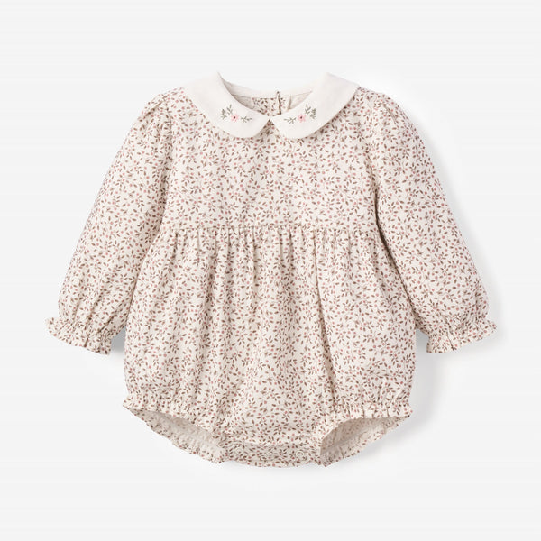 Berry Vines Embroidered Collar Bubble