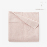 Pale Pink Sofia + Finn Knit Baby Blanket