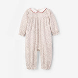 Berry Vines Embroidered Collar Jumpsuit