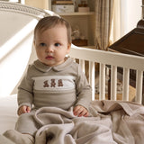 Teddy Bear Houndstooth Jumpsuit
