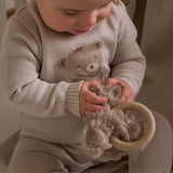 Teddy Bear Knit Baby Jumpsuit