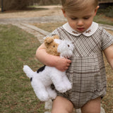Heritage Plaid Dog Embroidered Collar Bubble