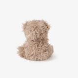 Plush Textured Bear Wooden Ring Rattle