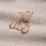 Teddy Bear Knit Baby Blanket