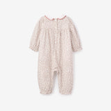 Berry Vines Embroidered Collar Jumpsuit