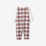 Toy Soldier Embroidered Langley Tartan Jon Jon + Shirt Set