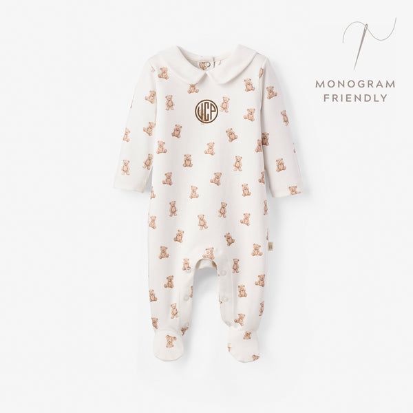 Teddy Bear Double Layered Collar Jumpsuit