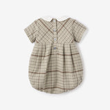 Heritage Plaid Embroidered Collar Bubble